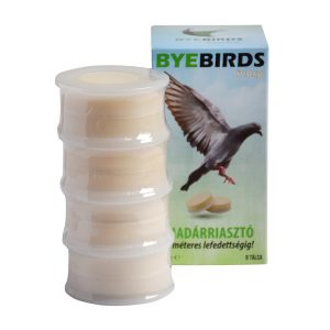 ByeBirds madárriasztó paszta, galambriasztó 160g, 4 db tartóval